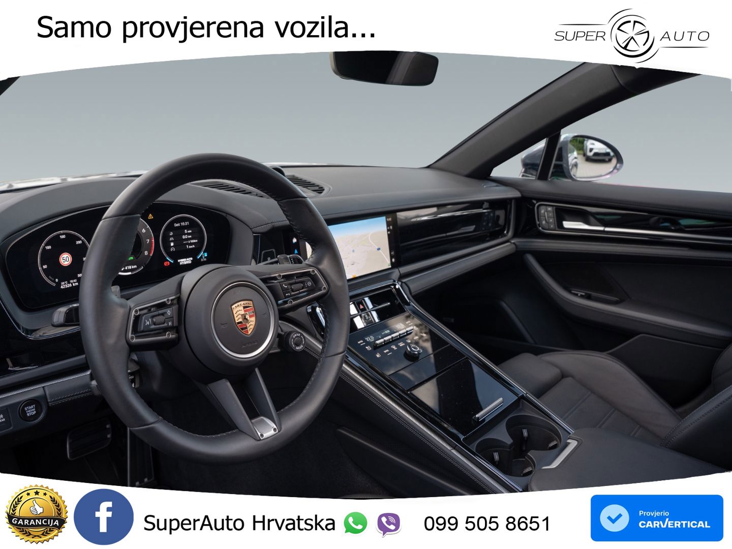 Porsche Panamera 4S 2.9 V6 (544 KS) E-Hybrid PDK ACC+HEAD+4xGR SJED+360+PANO