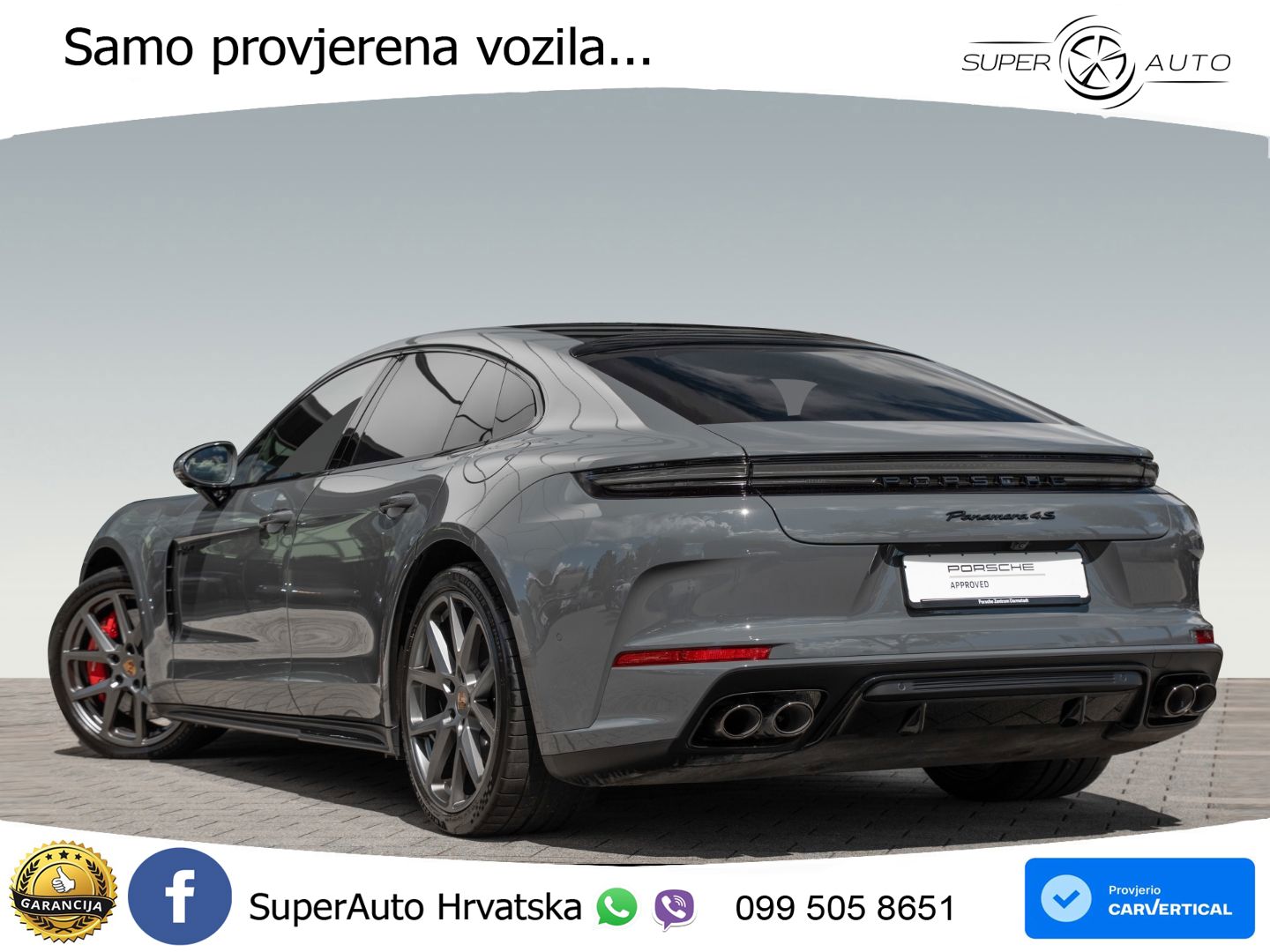 Porsche Panamera 4S 2.9 V6 (544 KS) E-Hybrid PDK ACC+HEAD+4xGR SJED+360+PANO