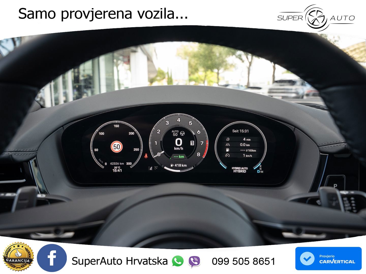 Porsche Panamera 4S 2.9 V6 (544 KS) E-Hybrid PDK ACC+HEAD+4xGR SJED+360+PANO