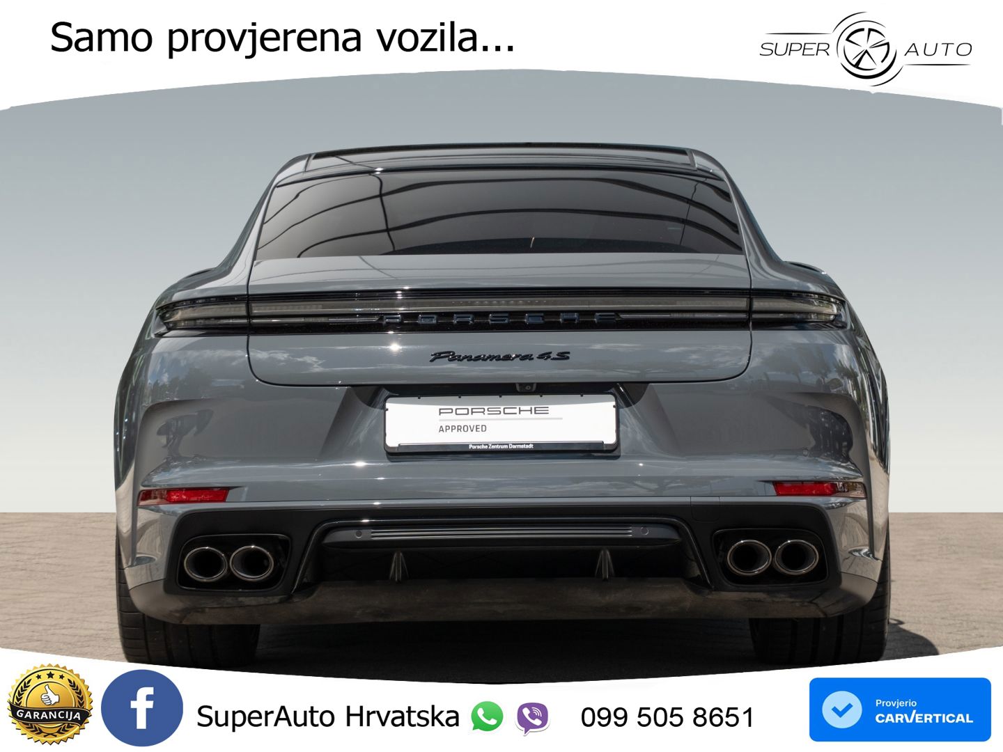 Porsche Panamera 4S 2.9 V6 (544 KS) E-Hybrid PDK ACC+HEAD+4xGR SJED+360+PANO