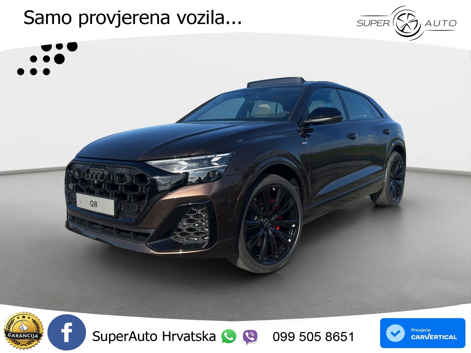 Audi Q8 60 TFSIe V6 (490 KS) quattro Tiptronic LED+GR SJED+ACC