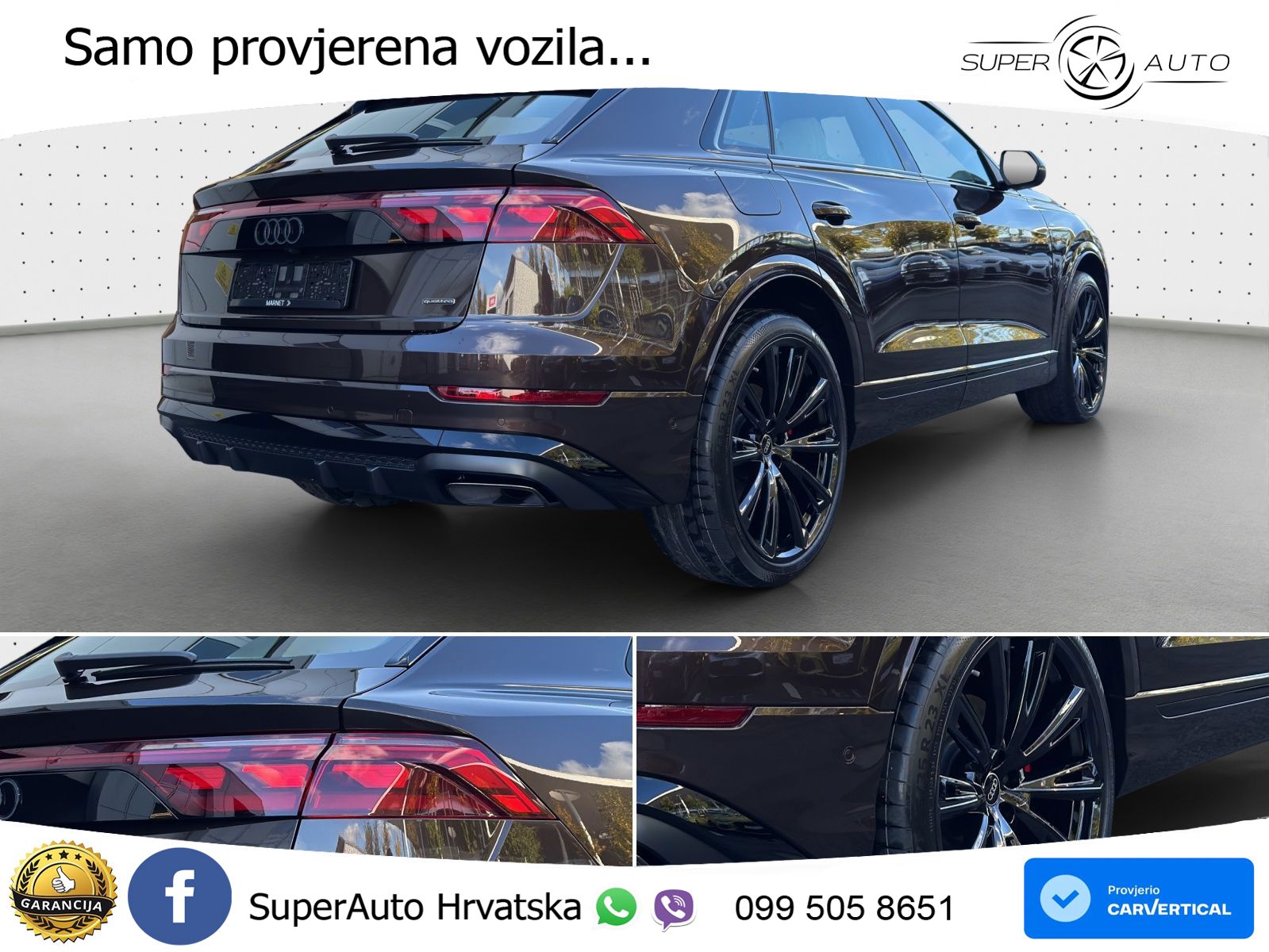 Audi Q8 60 TFSIe V6 (490 KS) quattro Tiptronic LED+GR SJED+ACC