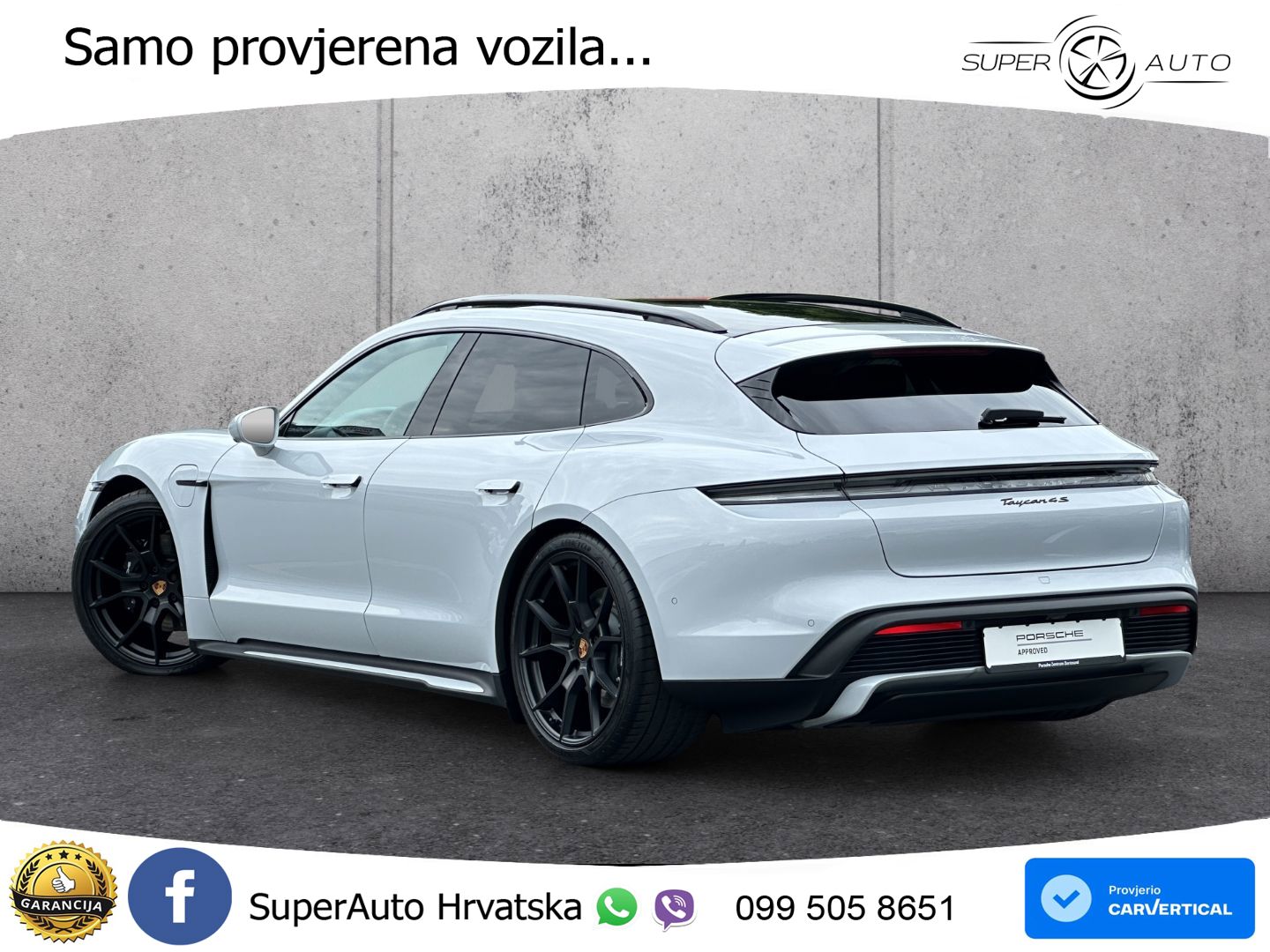 Porsche Taycan Sport Turismo 4S 105 kWh (598 KS)
