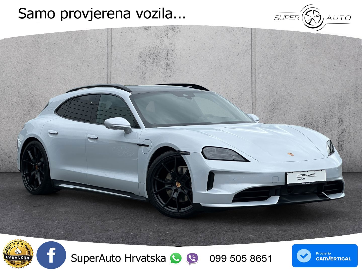 Porsche Taycan Sport Turismo 4S 105 kWh (598 KS)