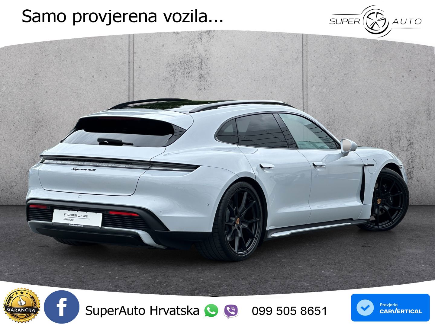 Porsche Taycan Sport Turismo 4S 105 kWh (598 KS)