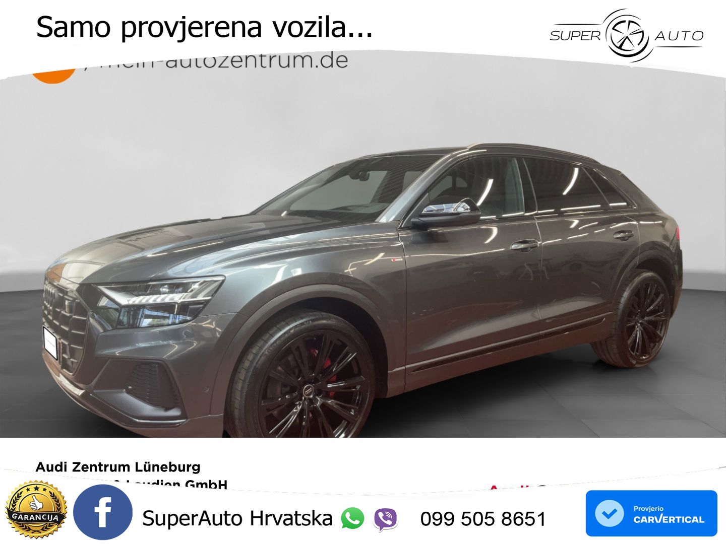 Audi Q8 50 TDI V6 (286 KS) quattro Tiptronic S line LED+GR SJED+ACC