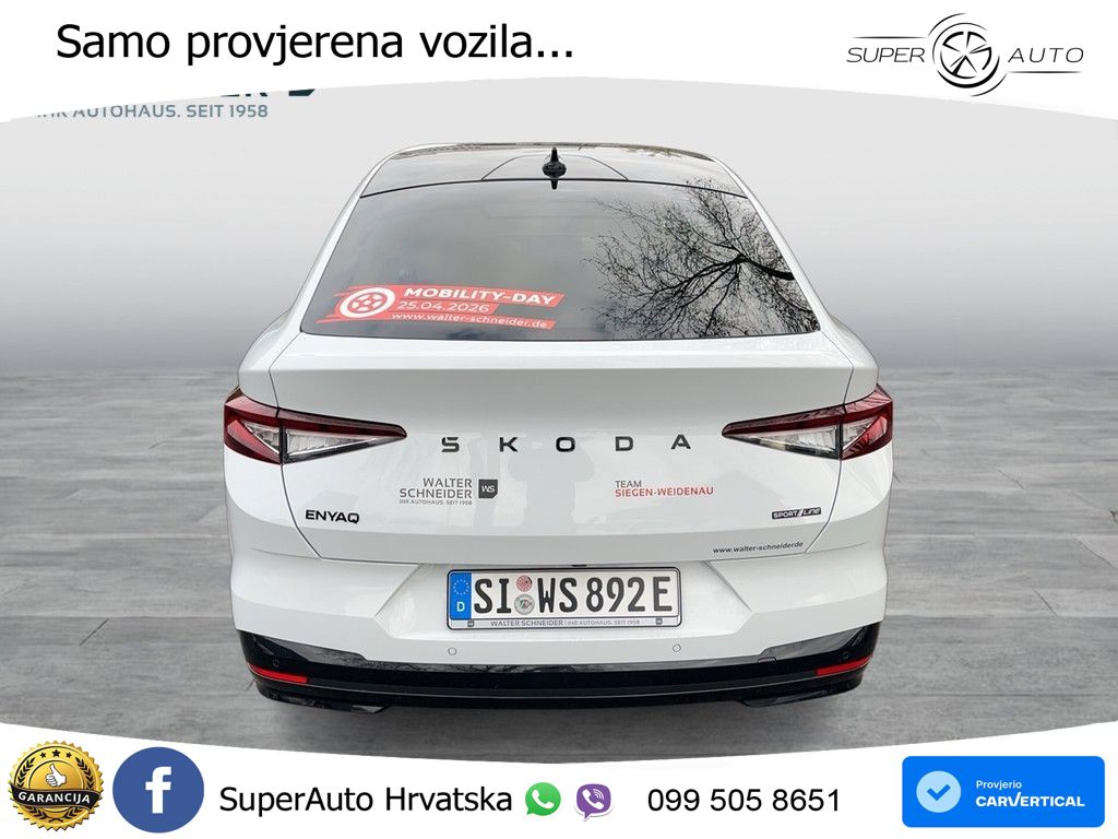 Škoda Enyaq Coupe 60 63 kWh (204 KS) SportLine LED+GR SJED+ACC