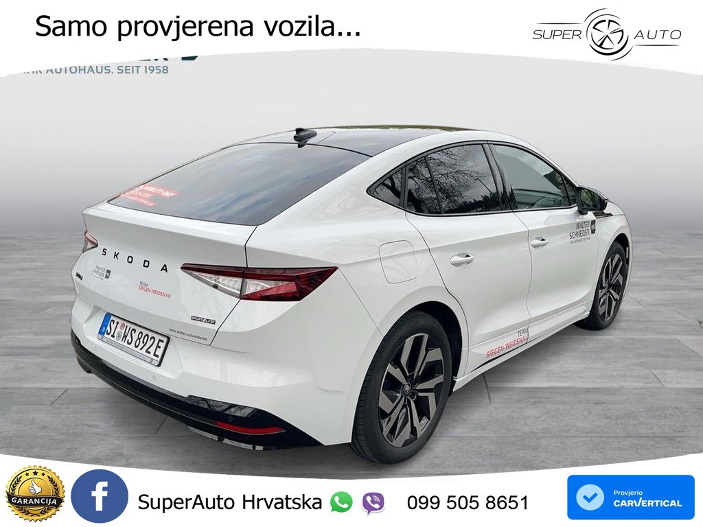 Škoda Enyaq Coupe 60 63 kWh (204 KS) SportLine LED+GR SJED+ACC