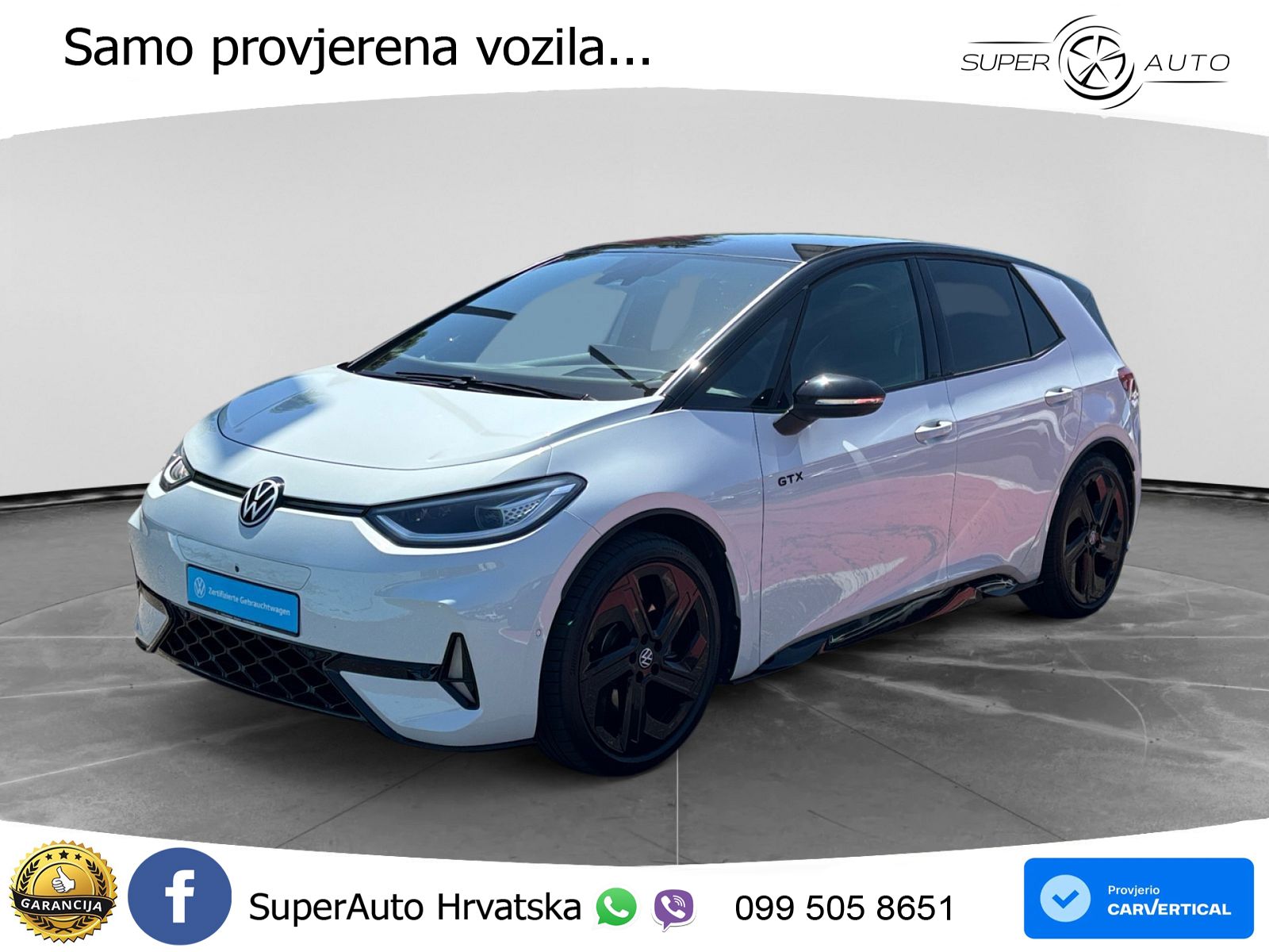 Volkswagen ID.3 GTX Performance 84 kWh (326 KS) LED+GR SJED+ACC