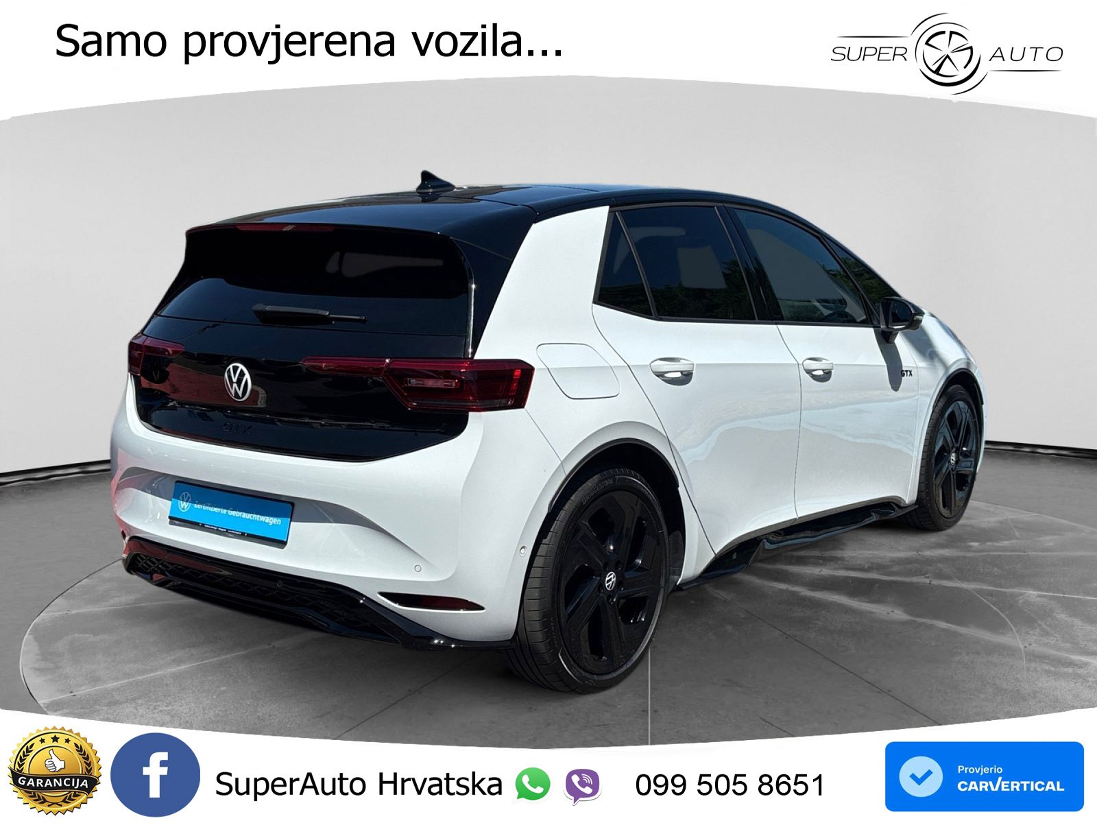 Volkswagen ID.3 GTX Performance 84 kWh (326 KS) LED+GR SJED+ACC