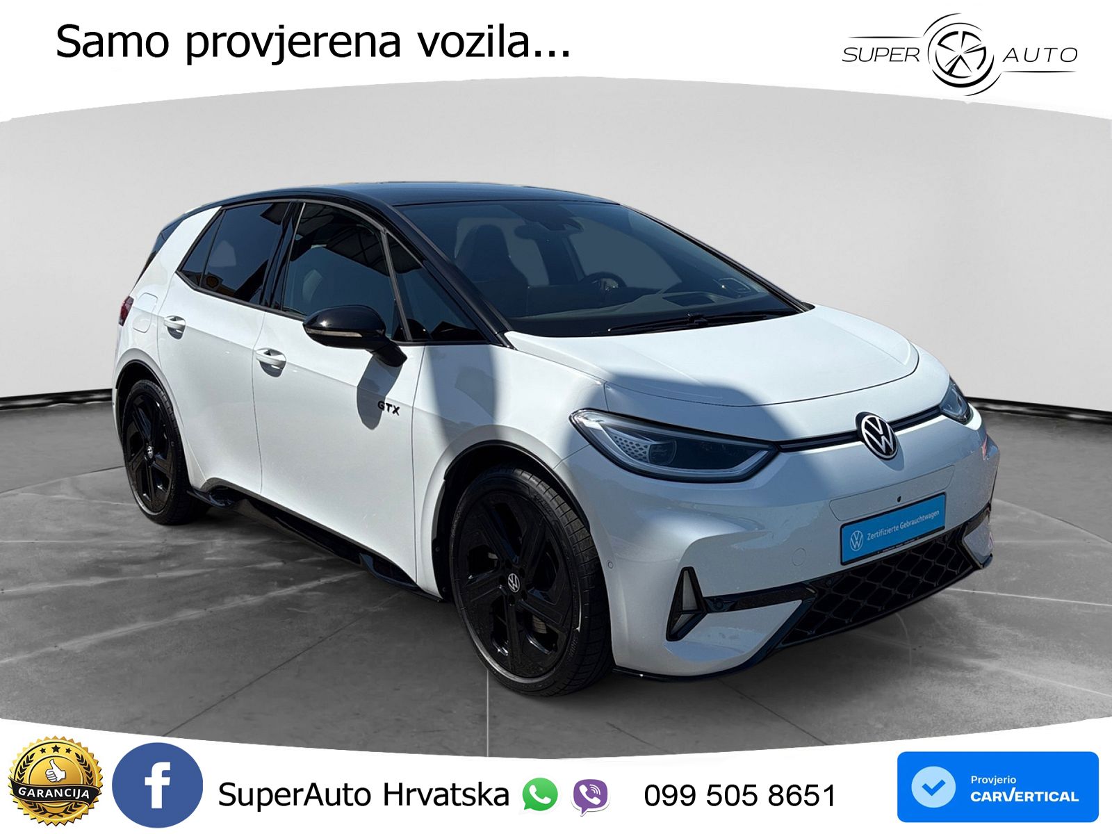 Volkswagen ID.3 GTX Performance 84 kWh (326 KS) LED+GR SJED+ACC