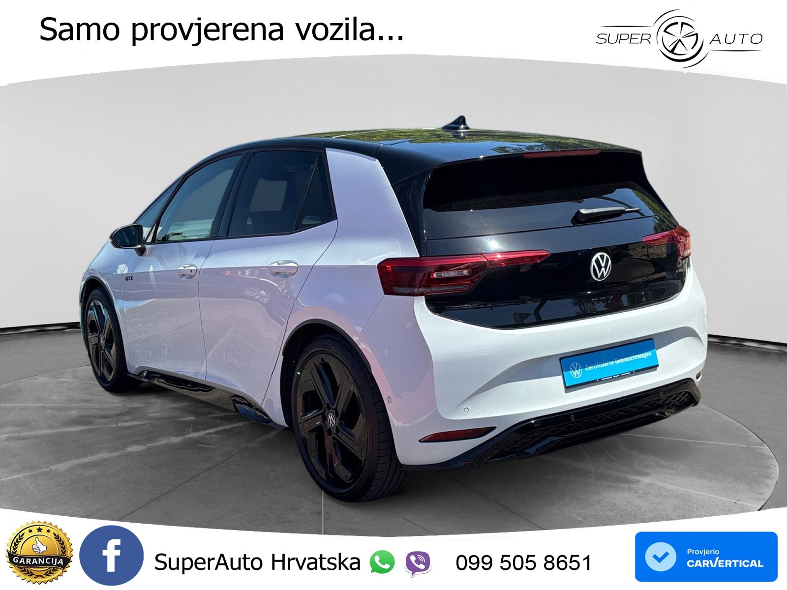 Volkswagen ID.3 GTX Performance 84 kWh (326 KS) LED+GR SJED+ACC