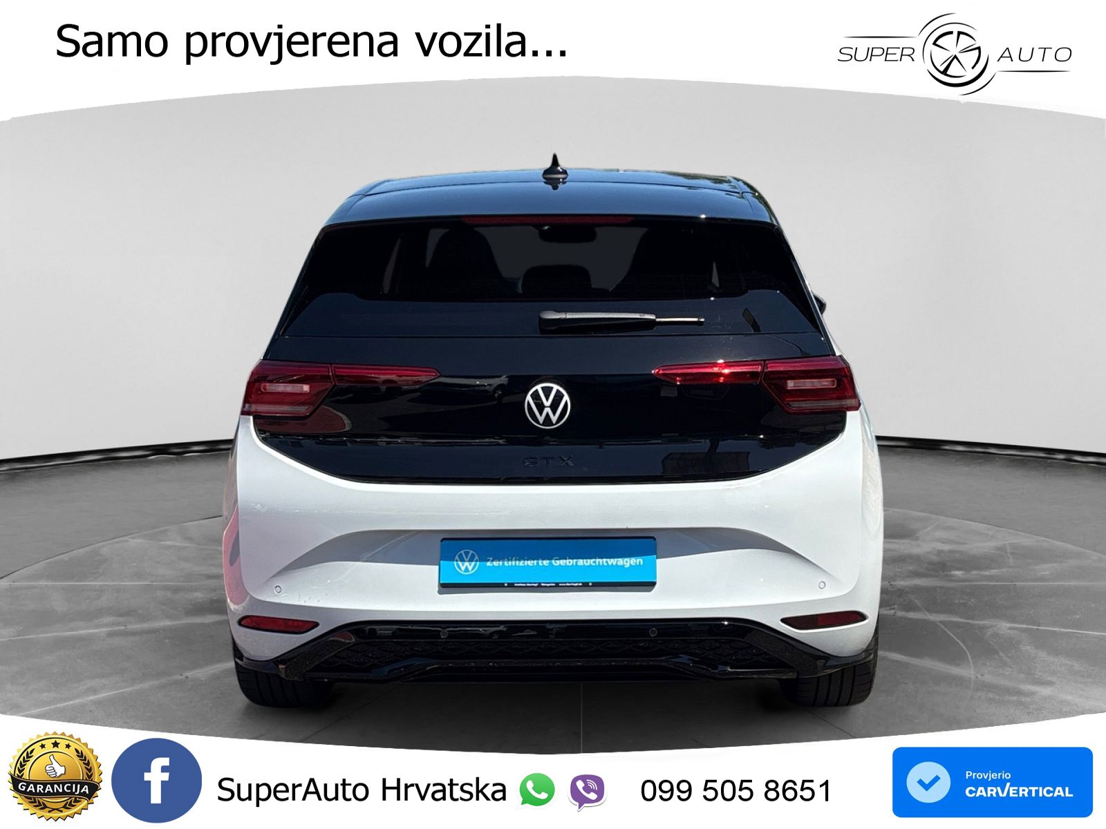 Volkswagen ID.3 GTX Performance 84 kWh (326 KS) LED+GR SJED+ACC