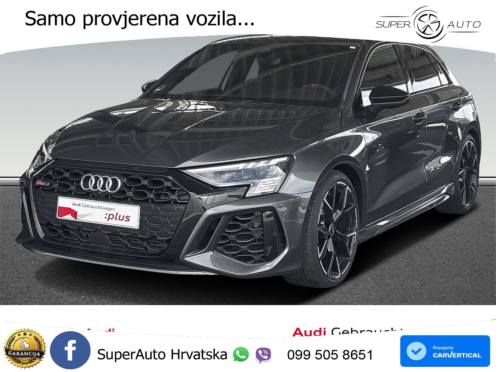 Audi RS3 Sportback 2.5 TFSI (400 KS) quattro S tronic
