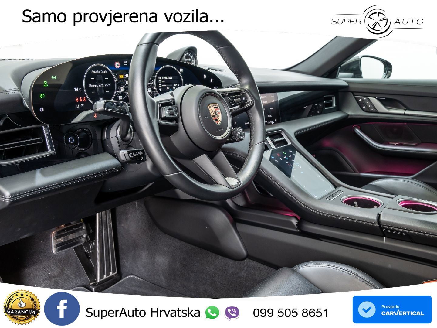 Porsche Taycan Sport Turismo 4S 105 kWh (598 KS)