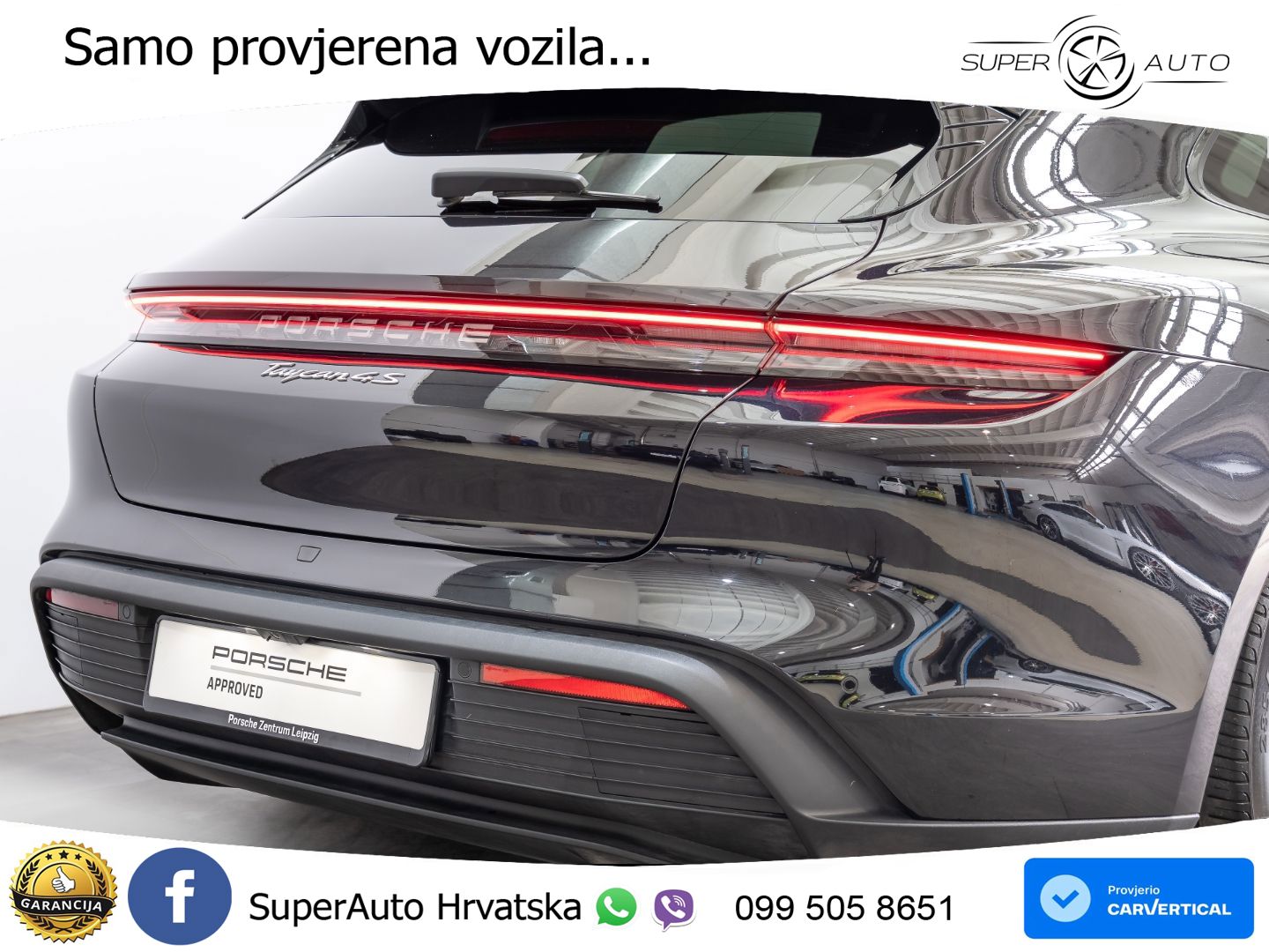 Porsche Taycan Sport Turismo 4S 105 kWh (598 KS)