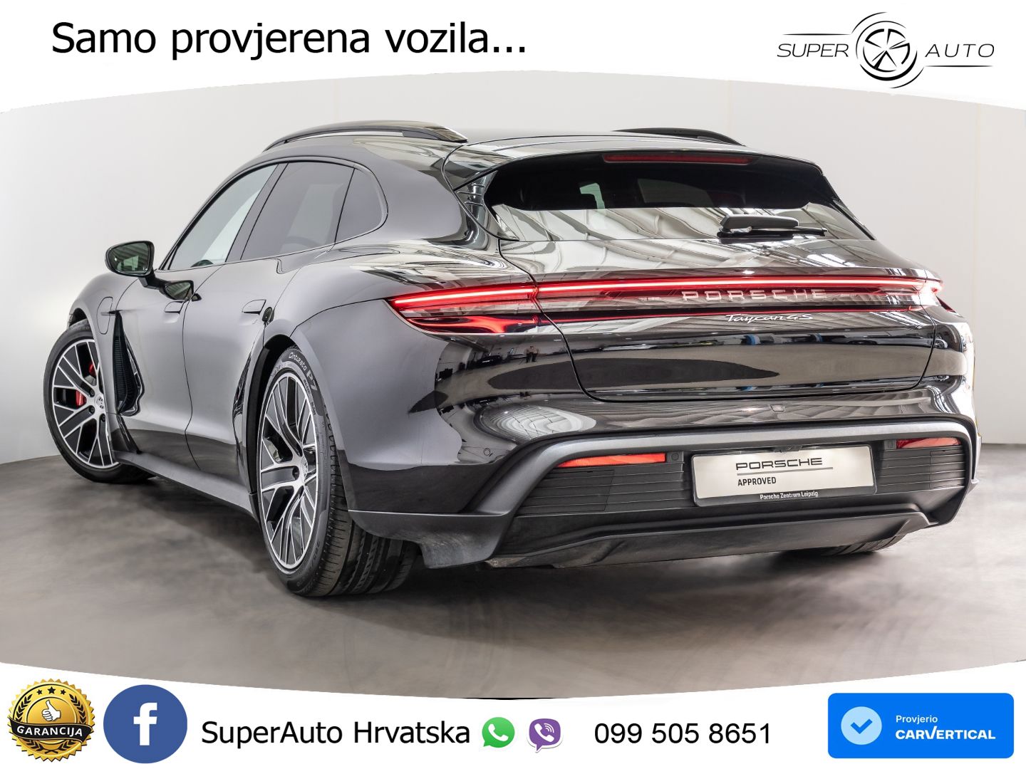 Porsche Taycan Sport Turismo 4S 105 kWh (598 KS)