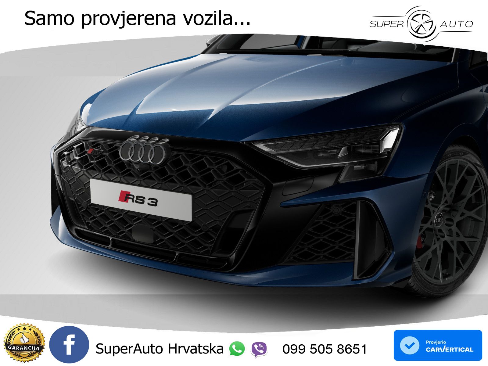 Audi RS3 Sedan 2.5 TFSI (400 KS) quattro S tronic LED+GR SJED+ACC