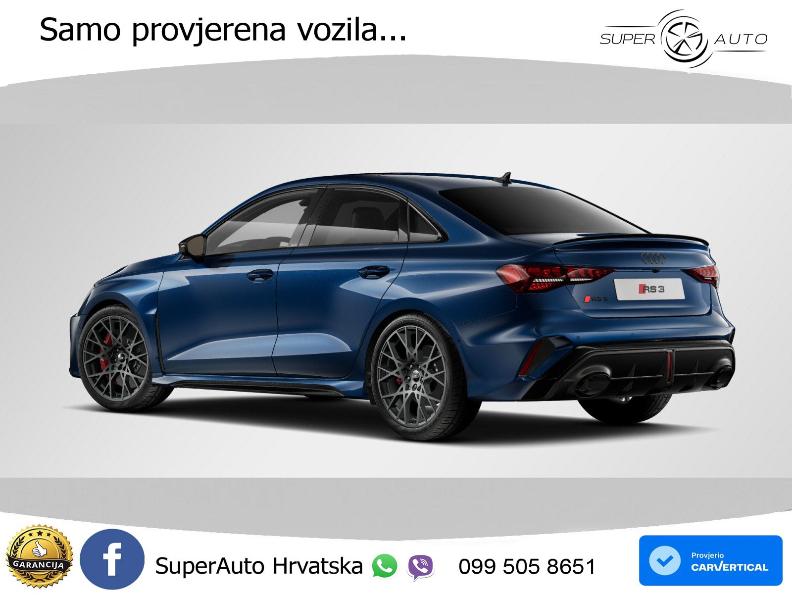 Audi RS3 Sedan 2.5 TFSI (400 KS) quattro S tronic LED+GR SJED+ACC