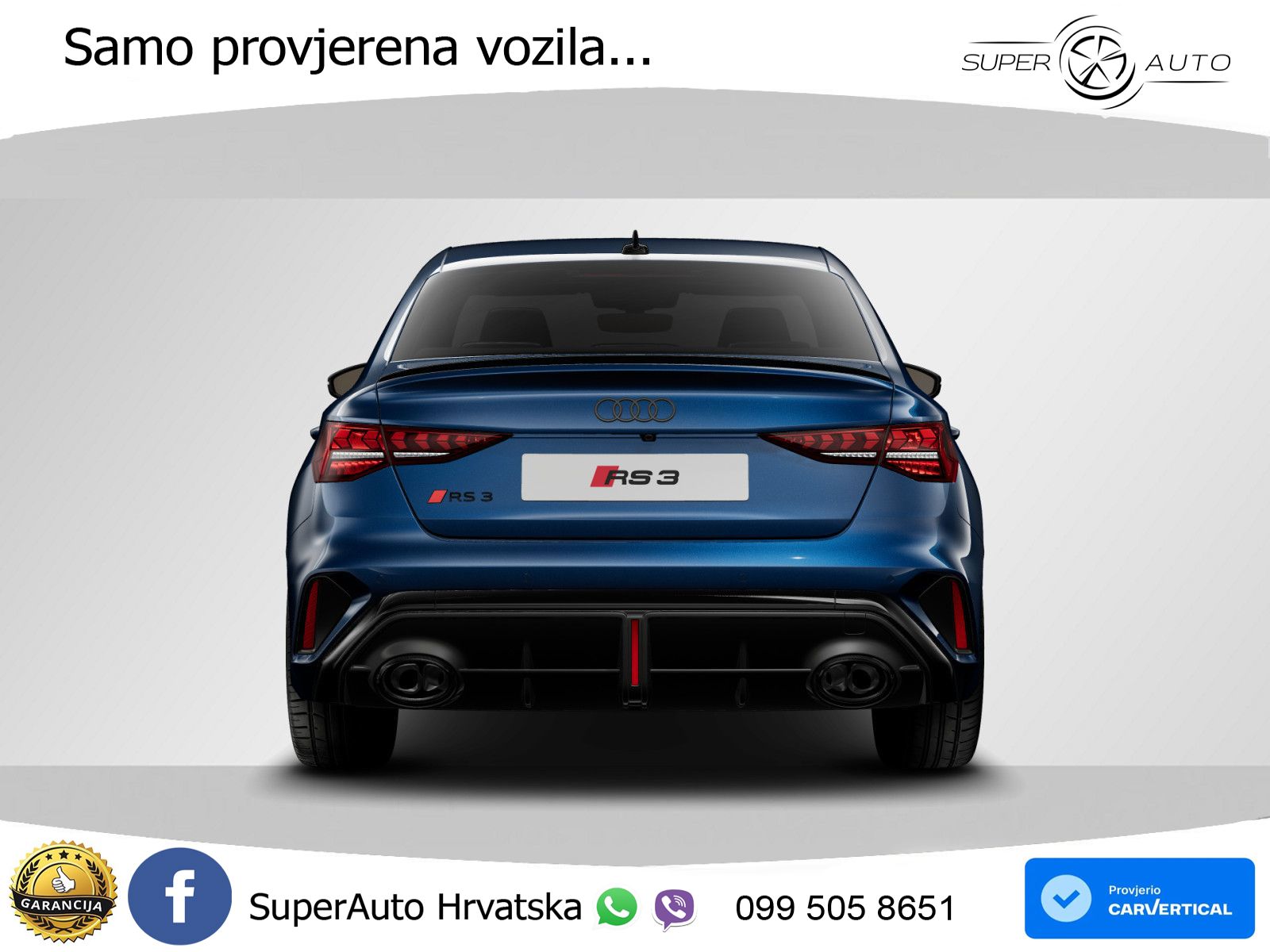 Audi RS3 Sedan 2.5 TFSI (400 KS) quattro S tronic LED+GR SJED+ACC