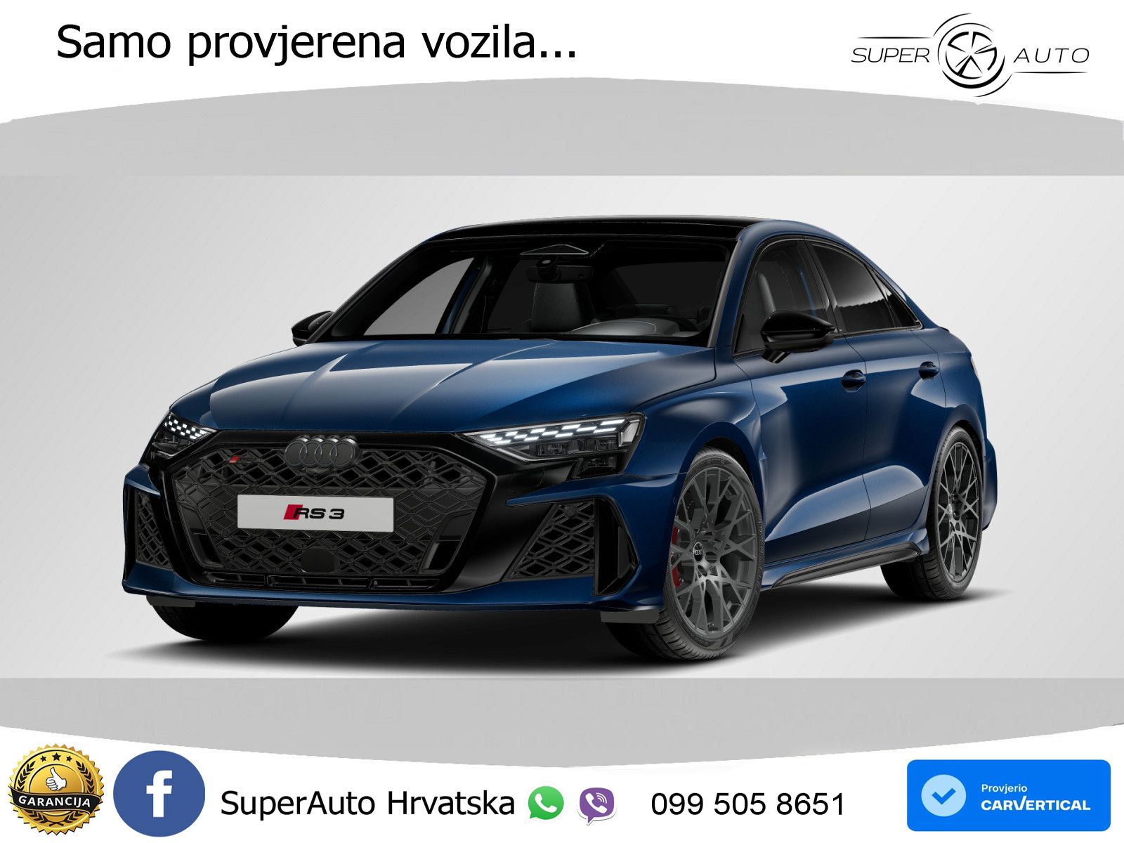 Audi RS3 Sedan 2.5 TFSI (400 KS) quattro S tronic LED+GR SJED+ACC