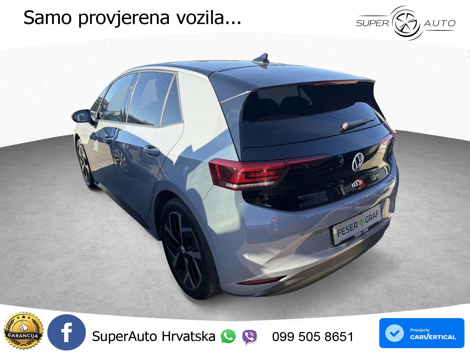 Volkswagen ID.3 Pro 62 kWh (204 KS) LED+GR SJED+ACC