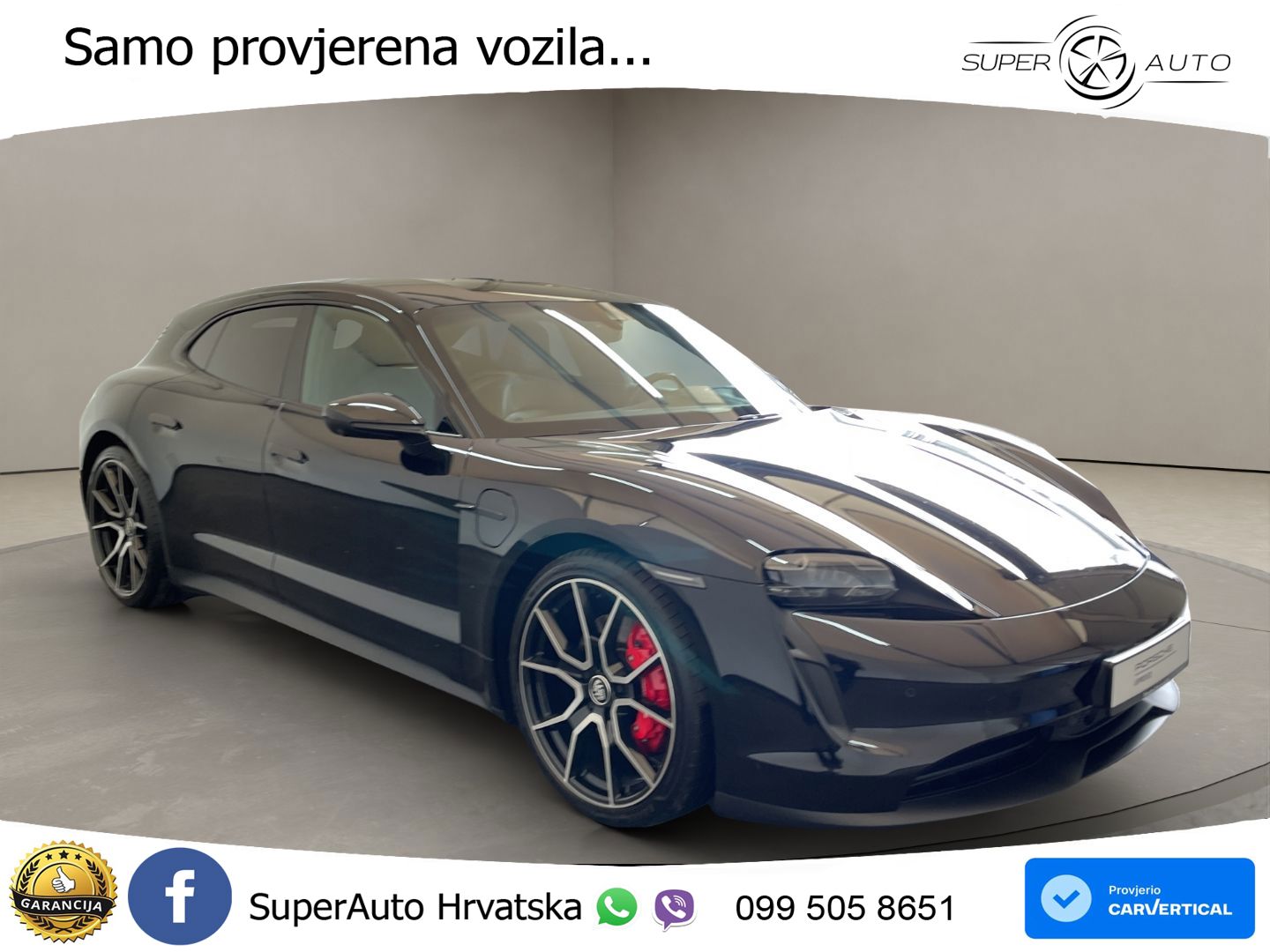 Porsche Taycan Sport Turismo 4S Performance Plus 93.4 kWh (571 KS)
