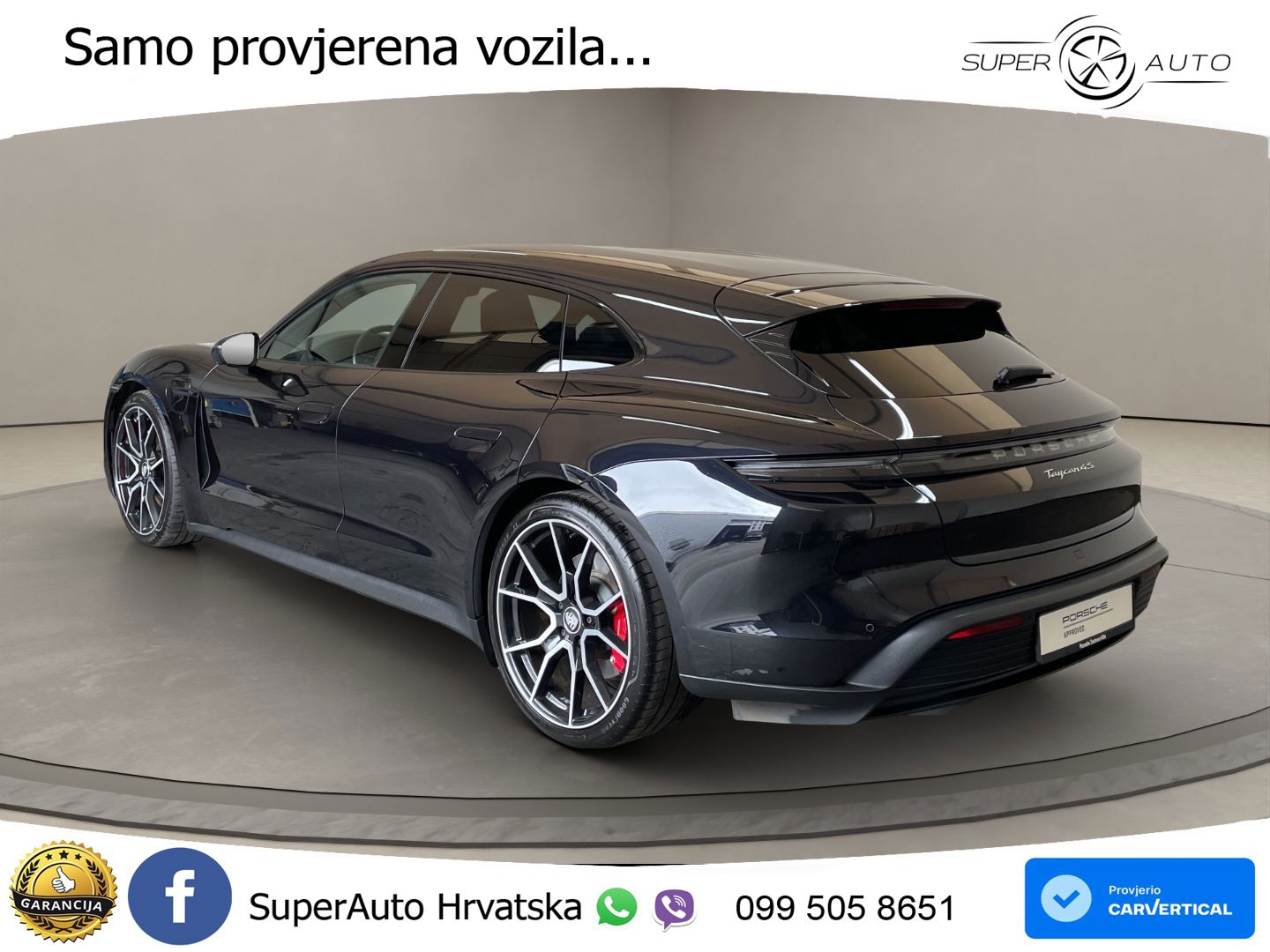 Porsche Taycan Sport Turismo 4S Performance Plus 93.4 kWh (571 KS)