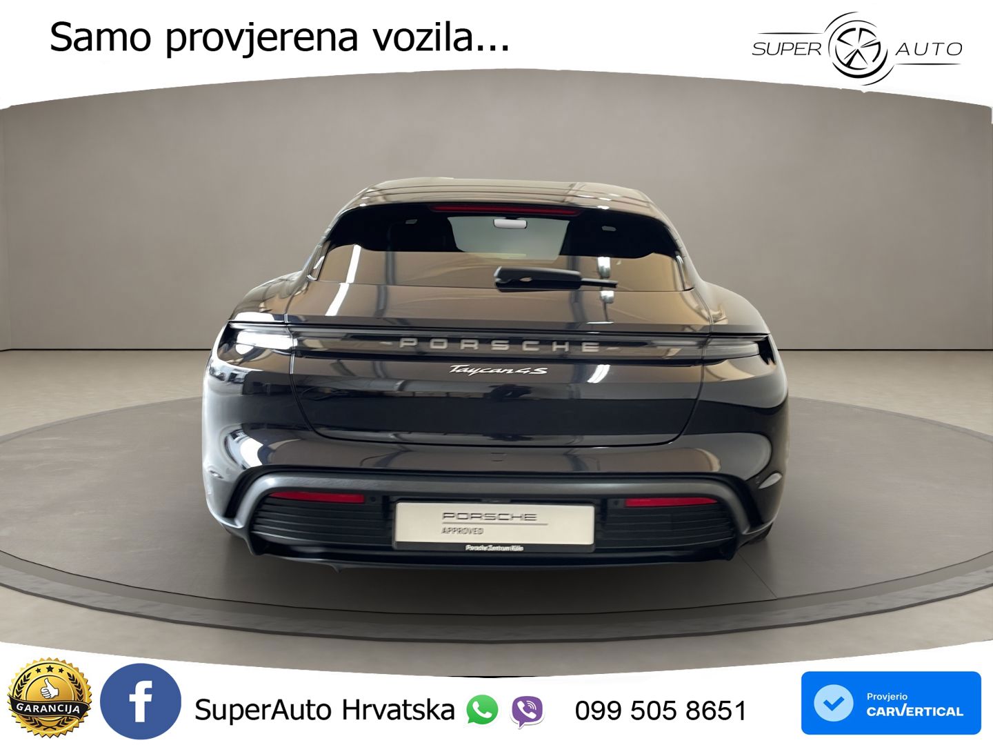 Porsche Taycan Sport Turismo 4S Performance Plus 93.4 kWh (571 KS)