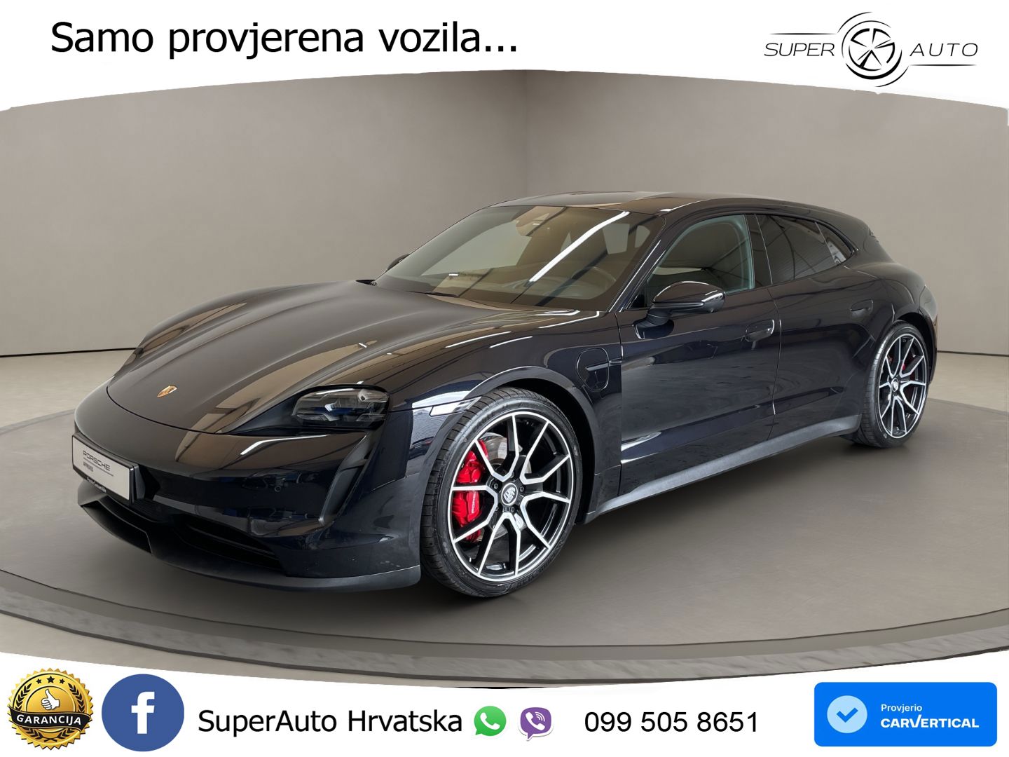 Porsche Taycan Sport Turismo 4S Performance Plus 93.4 kWh (571 KS)