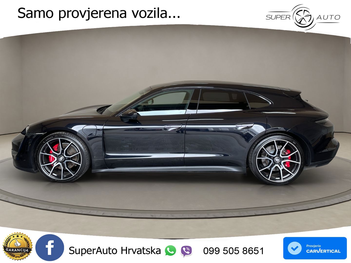 Porsche Taycan Sport Turismo 4S Performance Plus 93.4 kWh (571 KS)
