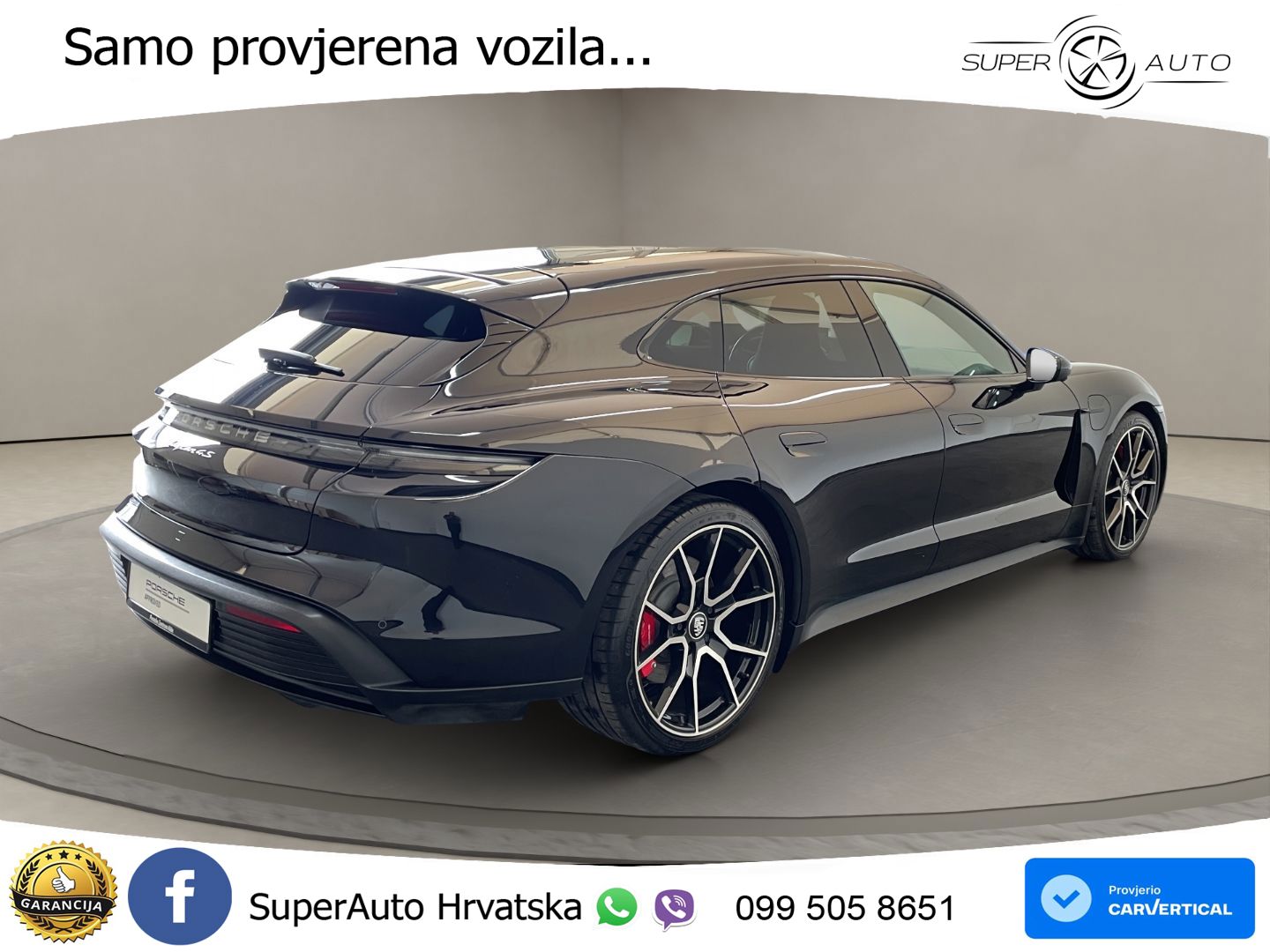 Porsche Taycan Sport Turismo 4S Performance Plus 93.4 kWh (571 KS)
