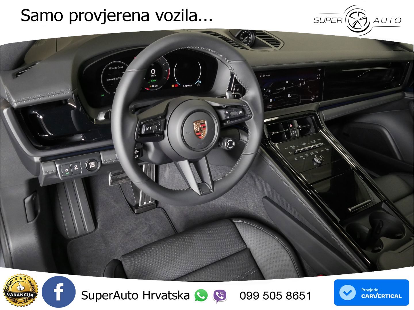 Porsche Panamera 4S 2.9 V6 (544 KS) E-Hybrid PDK ZRAČNI+ACC+GR SJED+KAM+PANO