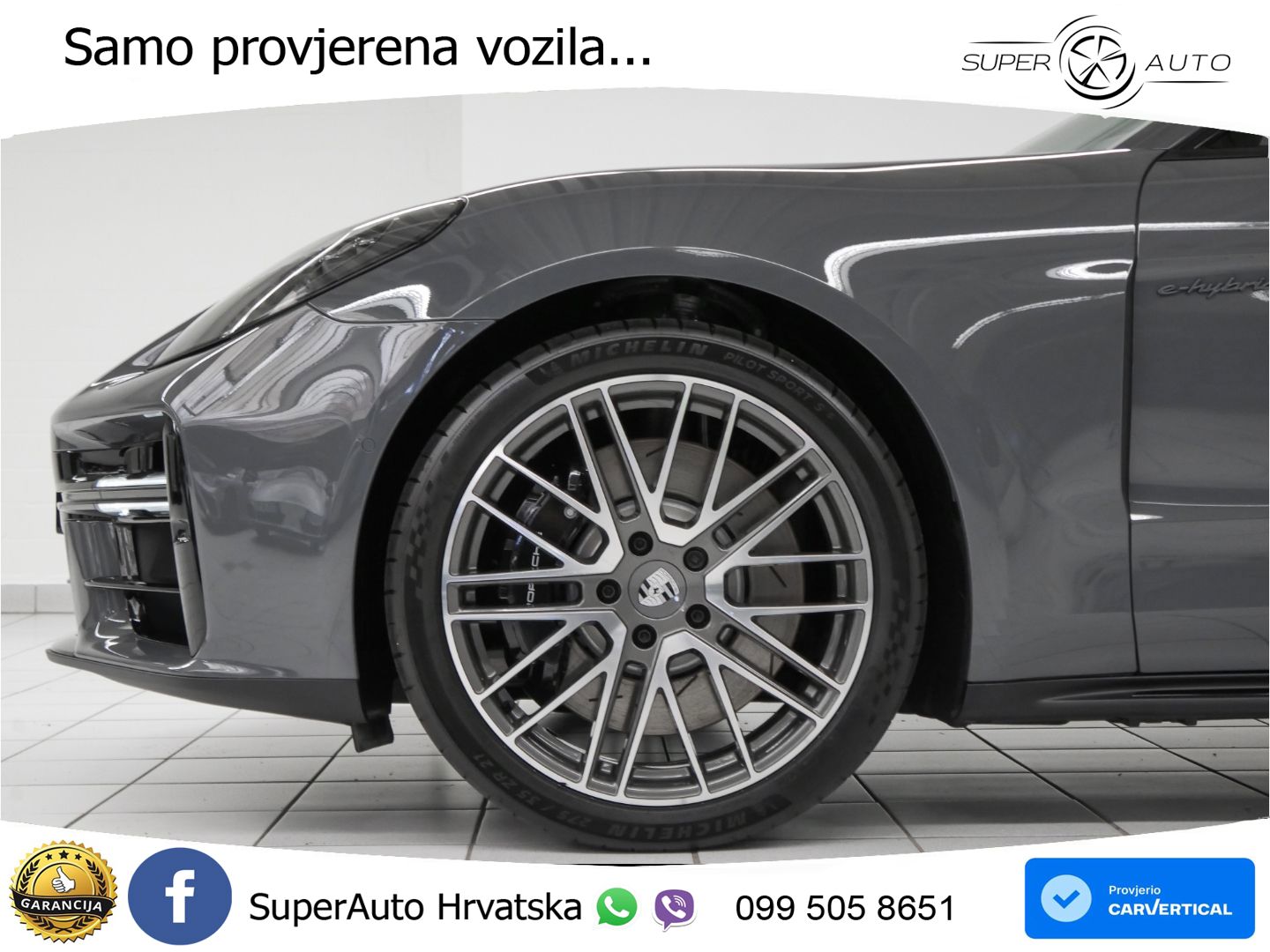 Porsche Panamera 4S 2.9 V6 (544 KS) E-Hybrid PDK ZRAČNI+ACC+GR SJED+KAM+PANO