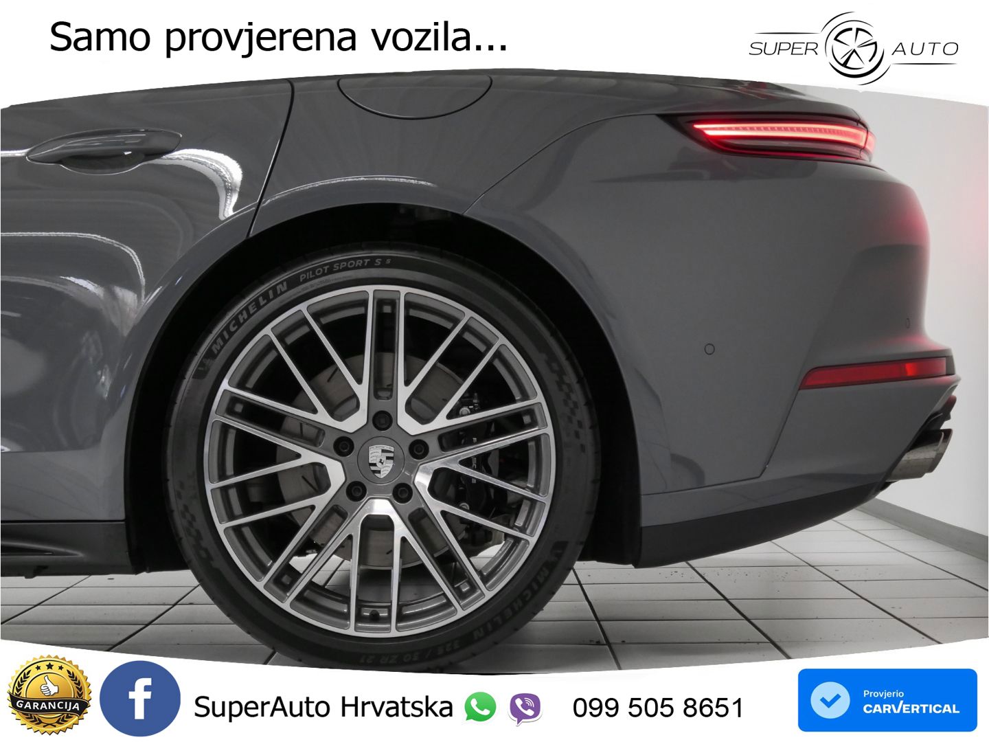 Porsche Panamera 4S 2.9 V6 (544 KS) E-Hybrid PDK ZRAČNI+ACC+GR SJED+KAM+PANO