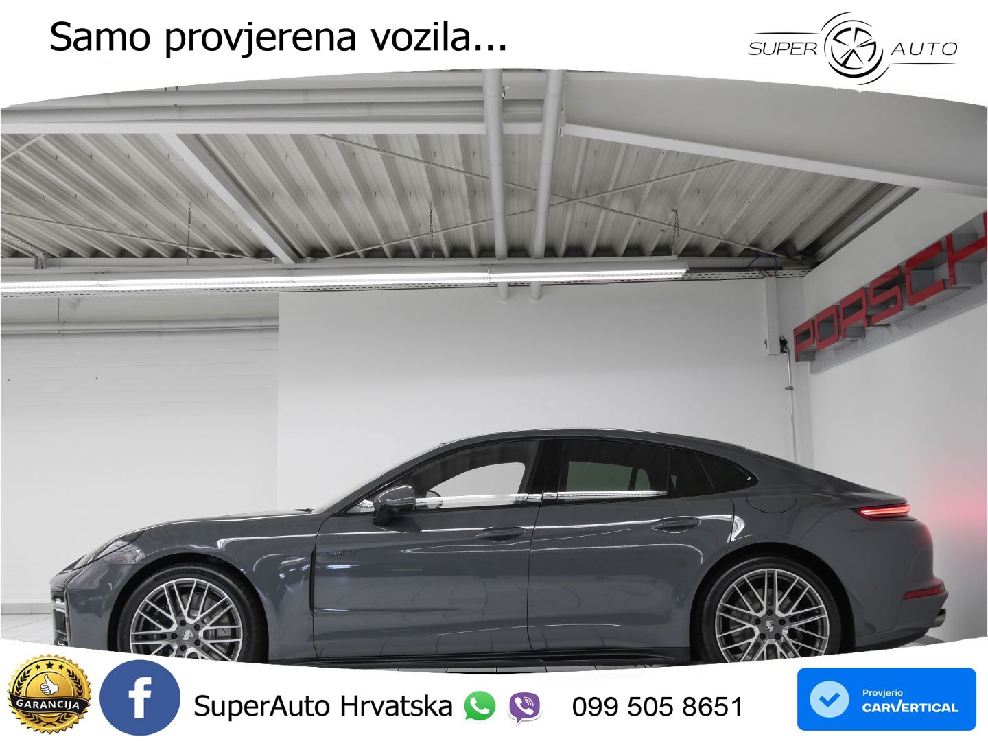 Porsche Panamera 4S 2.9 V6 (544 KS) E-Hybrid PDK ZRAČNI+ACC+GR SJED+KAM+PANO