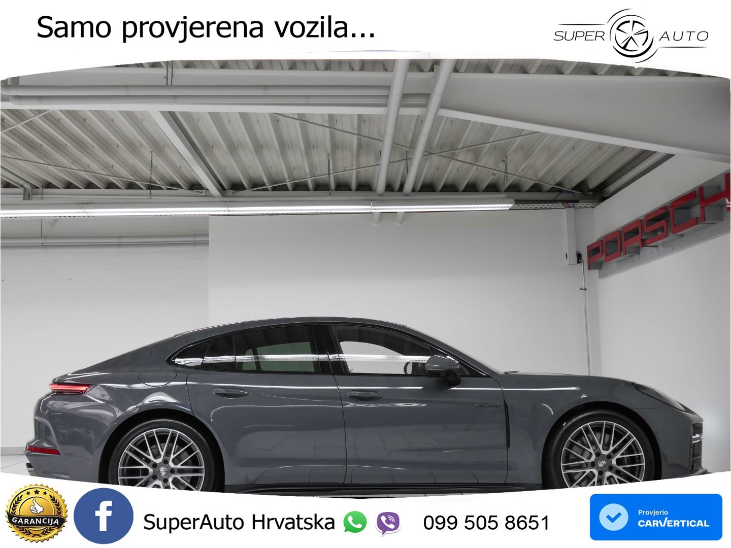 Porsche Panamera 4S 2.9 V6 (544 KS) E-Hybrid PDK ZRAČNI+ACC+GR SJED+KAM+PANO