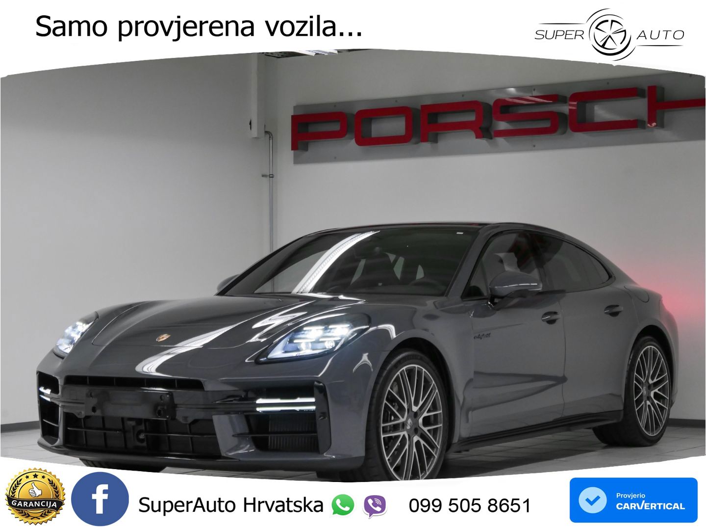 Porsche Panamera 4S 2.9 V6 (544 KS) E-Hybrid PDK ZRAČNI+ACC+GR SJED+KAM+PANO