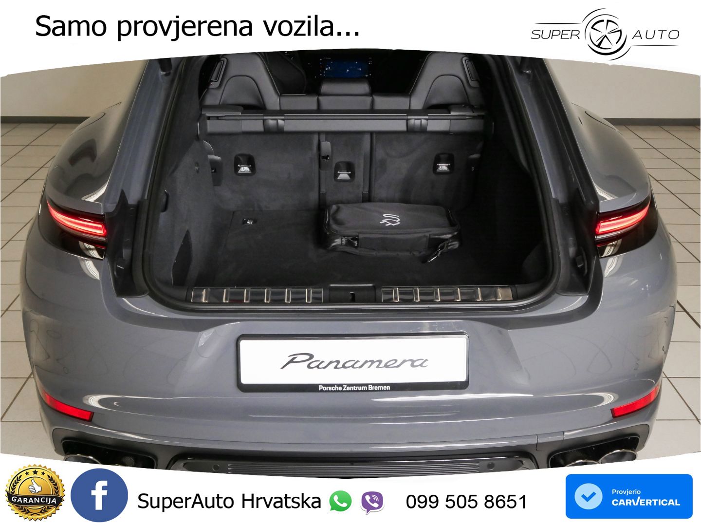 Porsche Panamera 4S 2.9 V6 (544 KS) E-Hybrid PDK ZRAČNI+ACC+GR SJED+KAM+PANO