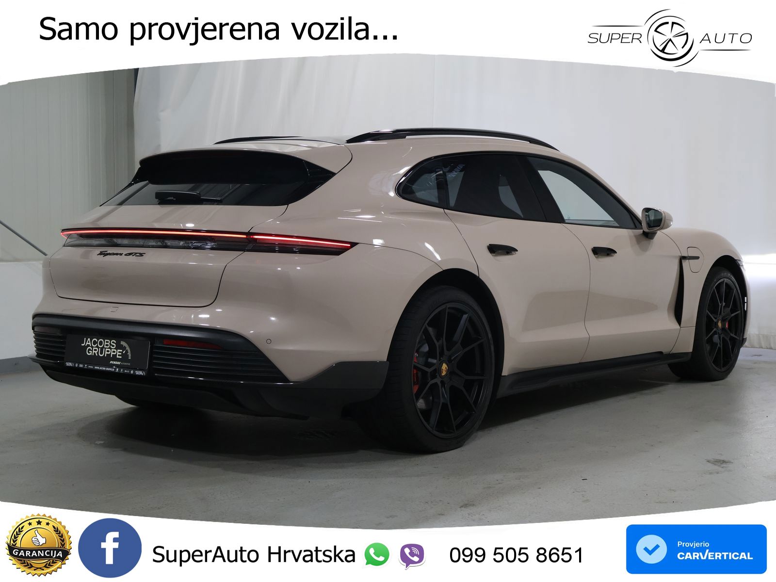 Porsche Taycan Sport Turismo GTS Performance Plus 93.4 kWh (598 KS)
