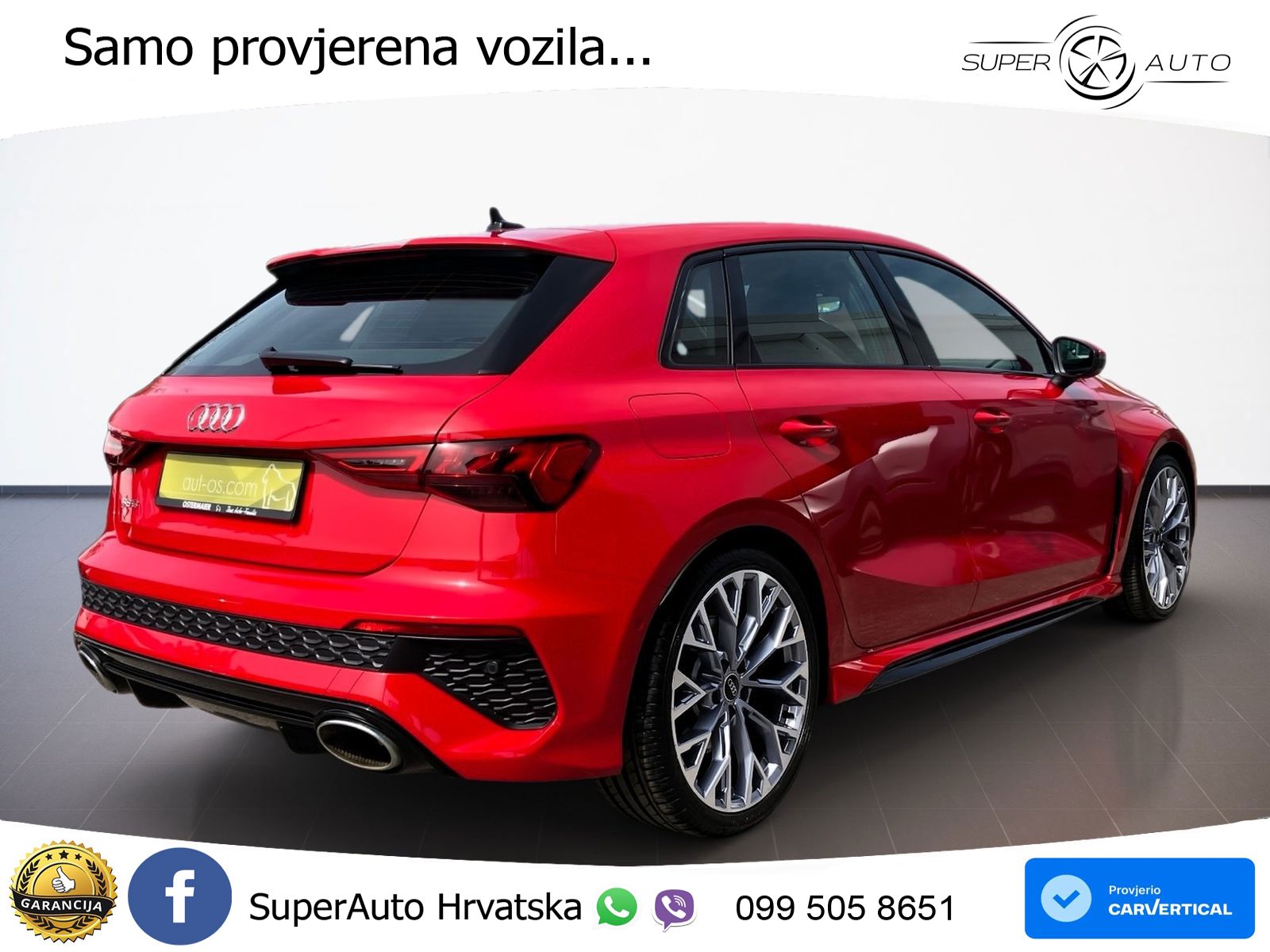 Audi RS3 Sportback 2.5 TFSI (400 KS) quattro S tronic LED+ACC