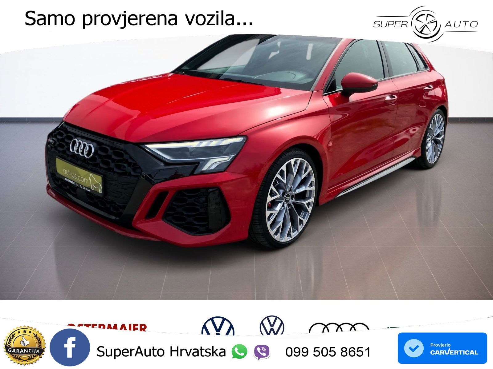 Audi RS3 Sportback 2.5 TFSI (400 KS) quattro S tronic LED+ACC
