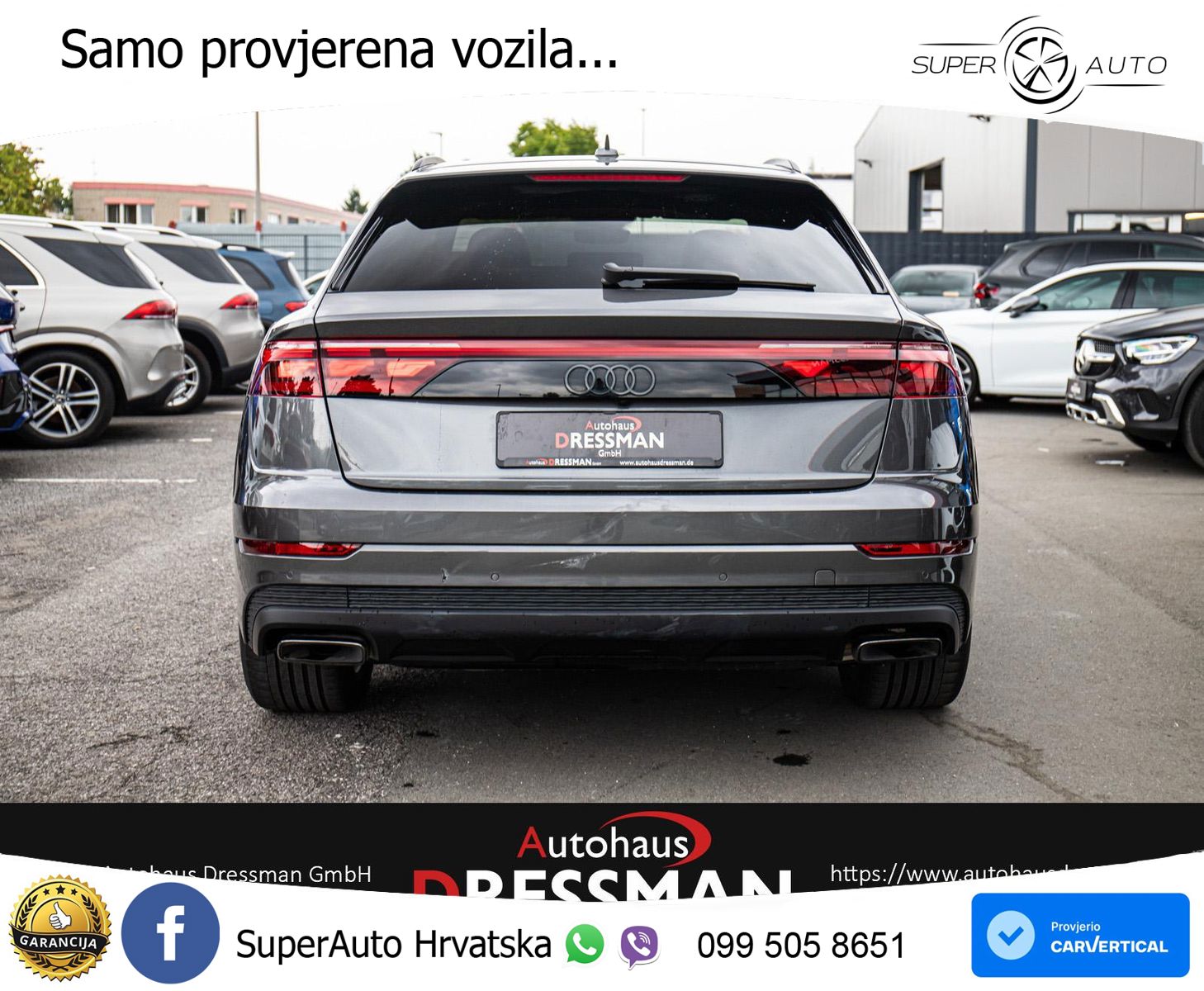 Audi Q8 50 TDI V6 (286 KS) quattro Tiptronic S line LED+GR SJED+ACC