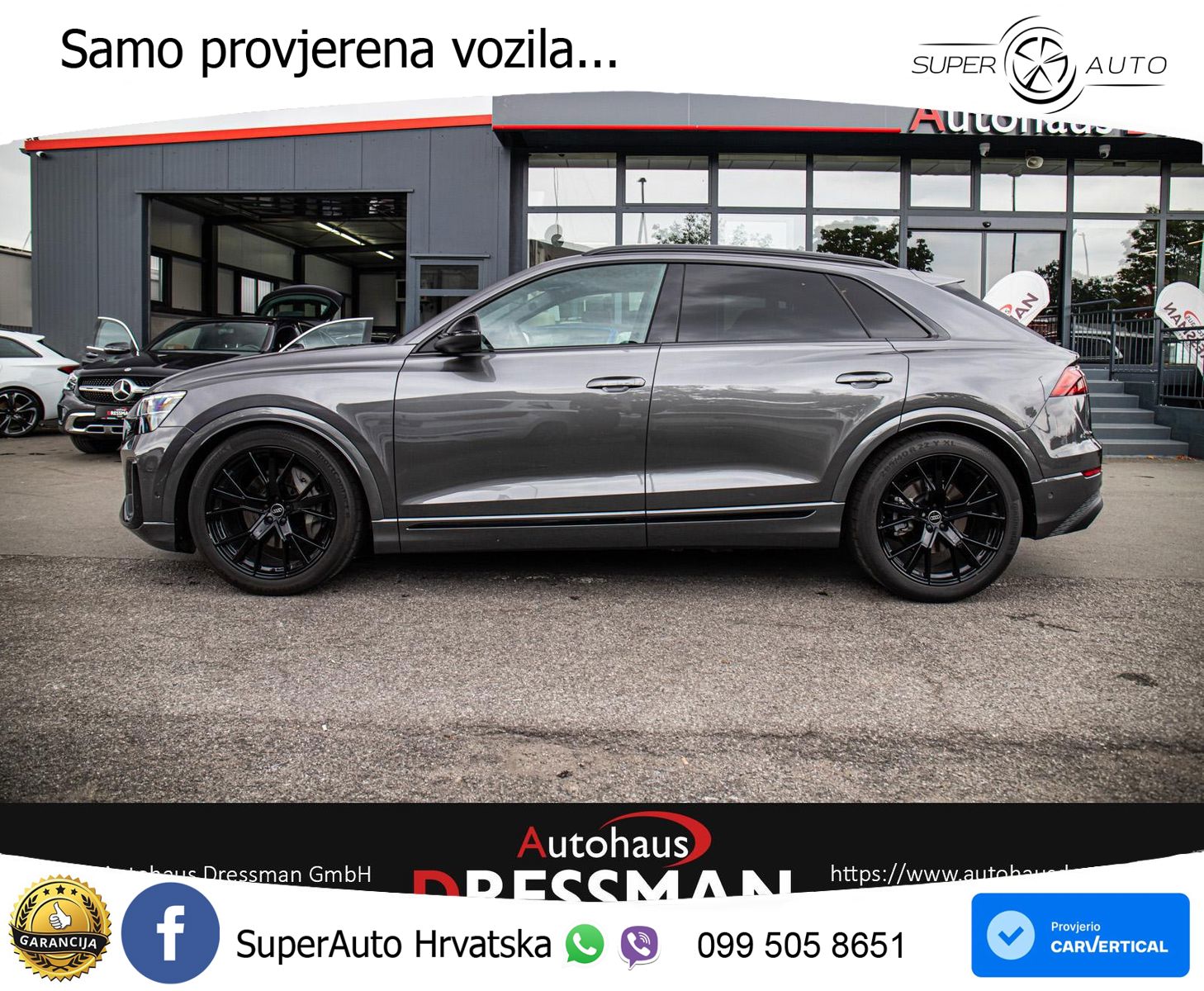 Audi Q8 50 TDI V6 (286 KS) quattro Tiptronic S line LED+GR SJED+ACC