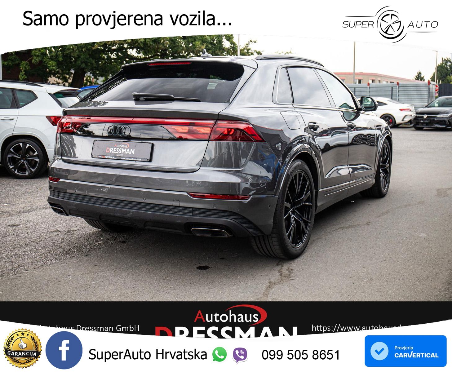 Audi Q8 50 TDI V6 (286 KS) quattro Tiptronic S line LED+GR SJED+ACC