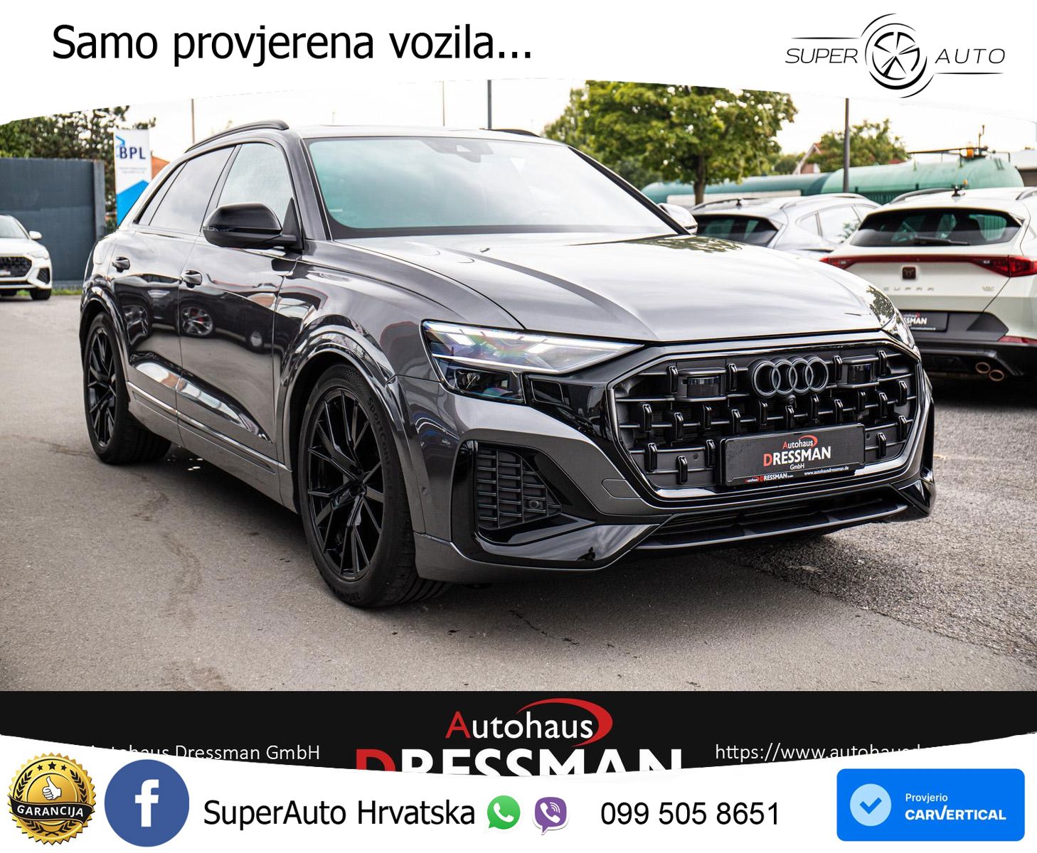 Audi Q8 50 TDI V6 (286 KS) quattro Tiptronic S line LED+GR SJED+ACC