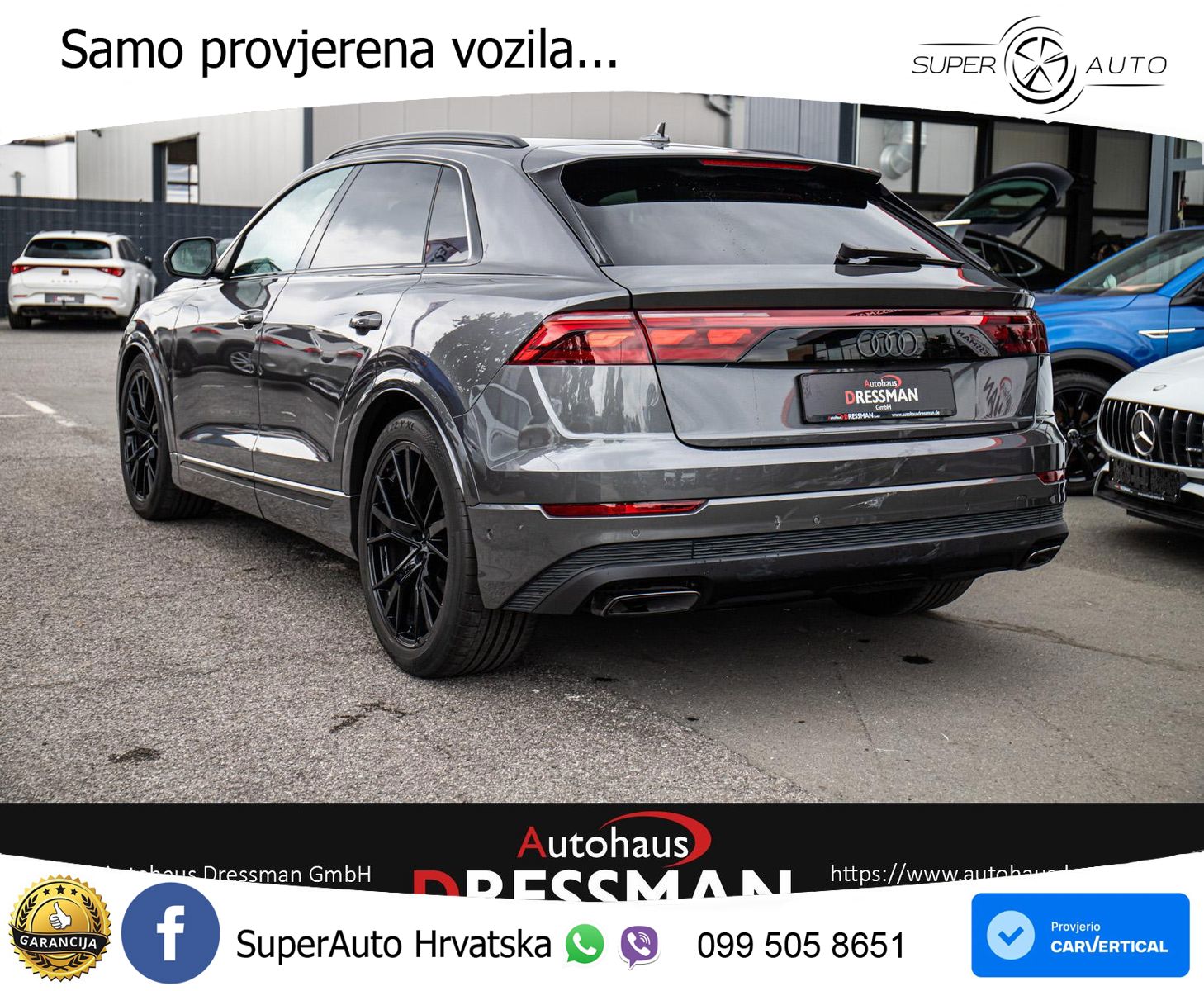 Audi Q8 50 TDI V6 (286 KS) quattro Tiptronic S line LED+GR SJED+ACC