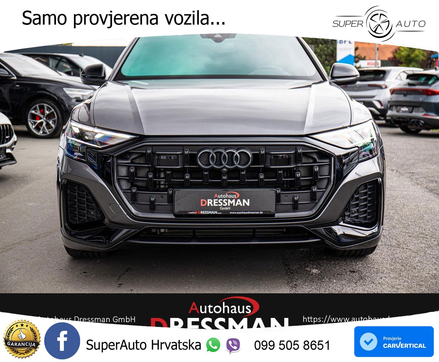 Audi Q8 50 TDI V6 (286 KS) quattro Tiptronic S line LED+GR SJED+ACC
