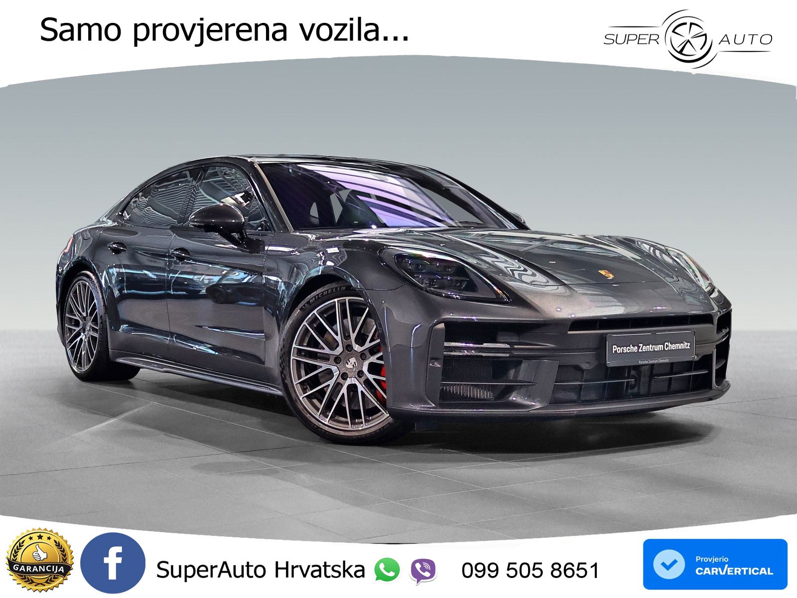 Porsche Panamera 4S 2.9 V6 (544 KS) E-Hybrid PDK ACC+HEAD+4xGR SJED+360+PANO