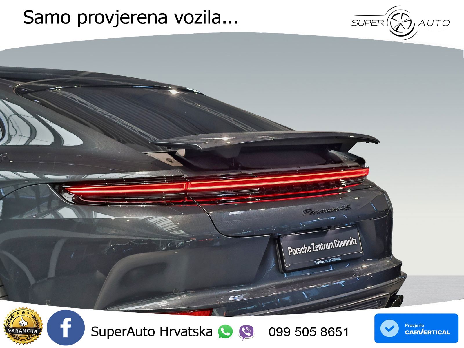 Porsche Panamera 4S 2.9 V6 (544 KS) E-Hybrid PDK ACC+HEAD+4xGR SJED+360+PANO